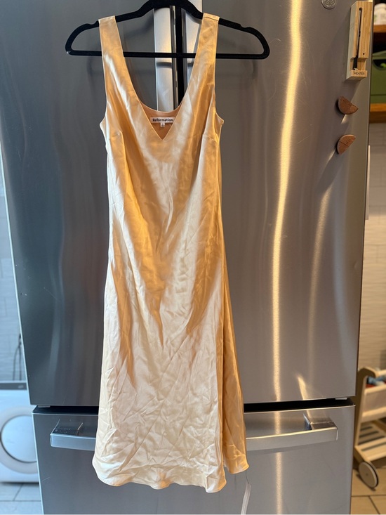Reformation Dresses & Skirts - Reformation Champagne Lila Silk Dress